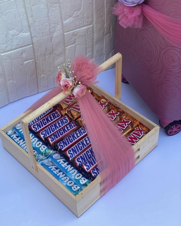 Premium Chocolate Gift Tray with Snickers, Bounty & Twix